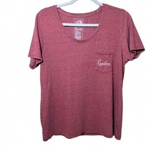 The North Face Scoop-Neck Tee in Dusty Rose